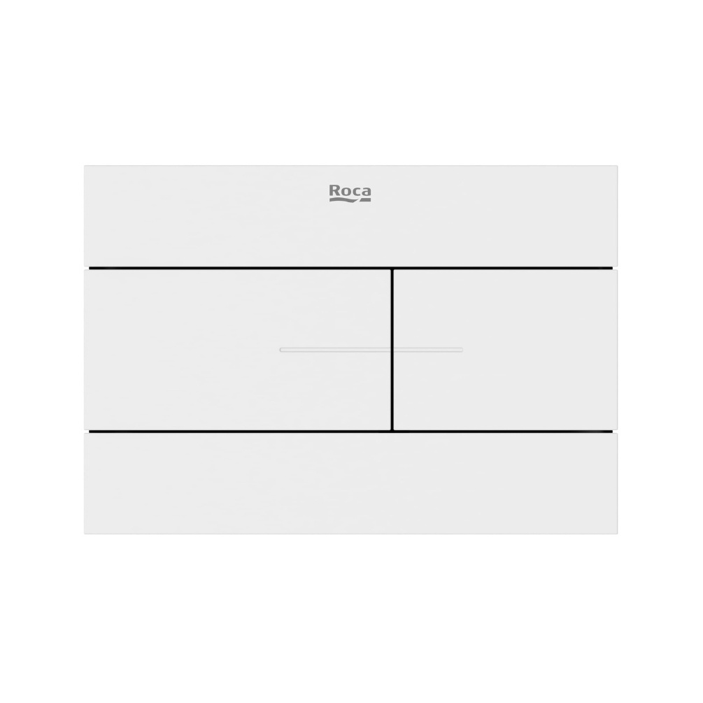 Cut out image of the Roca Duplo S PS2 Matt White Dual Flush Plate